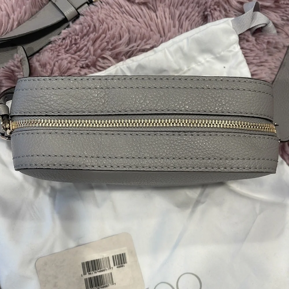 JIMMY CHOO Pegasi Crossbody Camera Bag in Marl Grey
